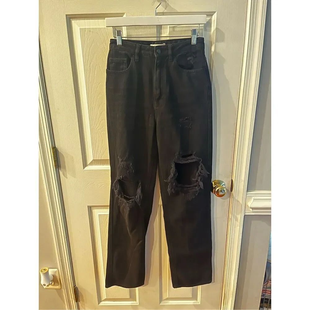 PACSun Black High Rise 90’s Boyfriend Jeans sz 26 EUC